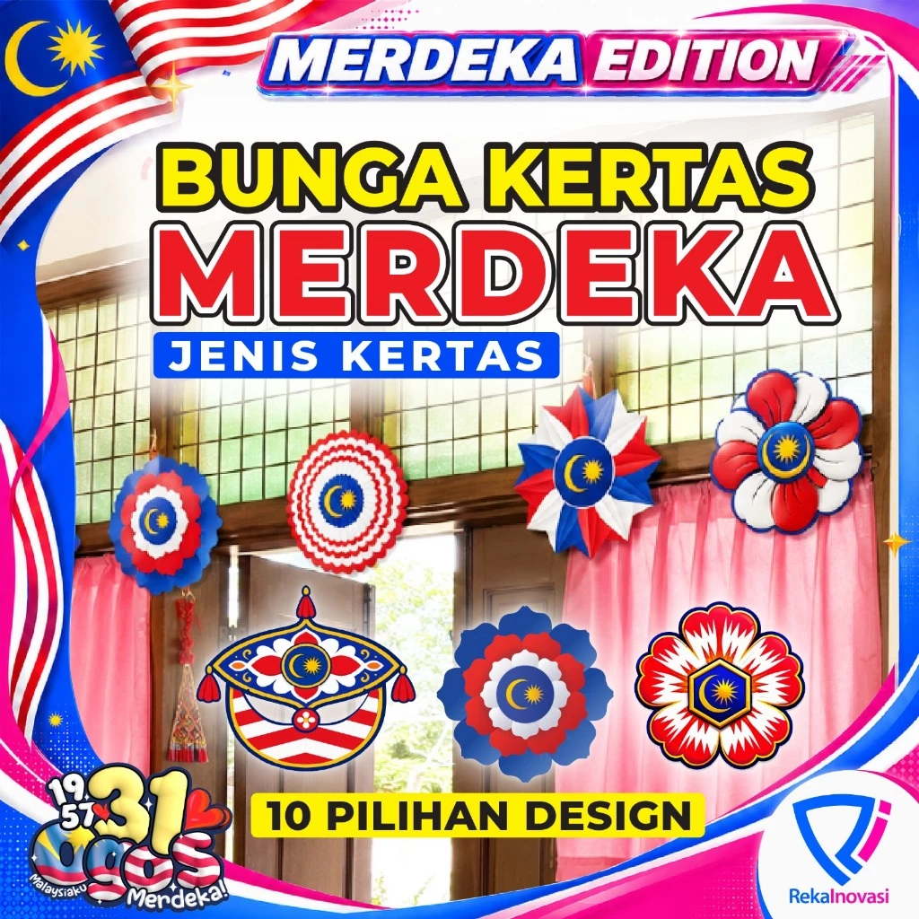 Bunga Kertas Hiasan Kelas