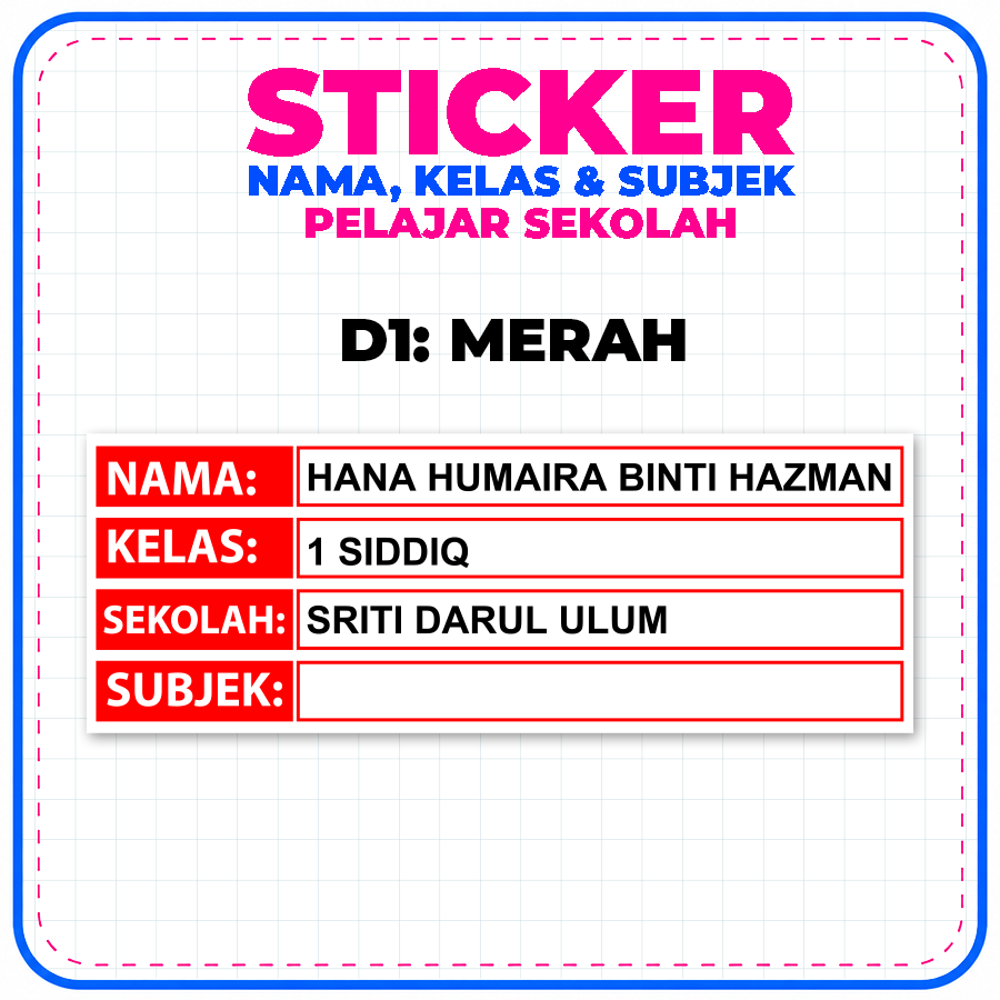 D1 : MERAH
