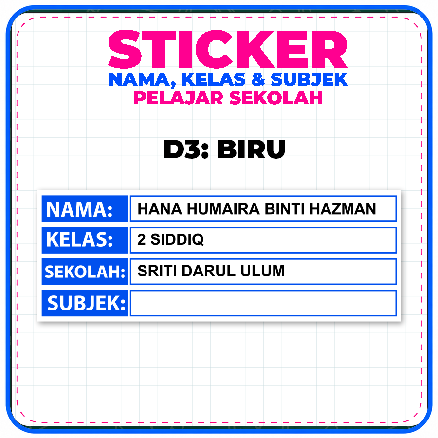 D3 : BIRU