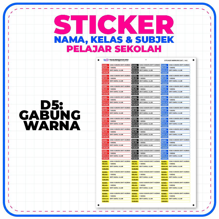 D5 :GABUNG WARNA